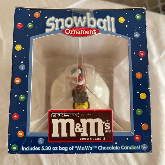 intage M&M's Ornament - 2001 Snowball Red & Yellow M&M Characters - NEW In Box. - Picture 3 of 7
